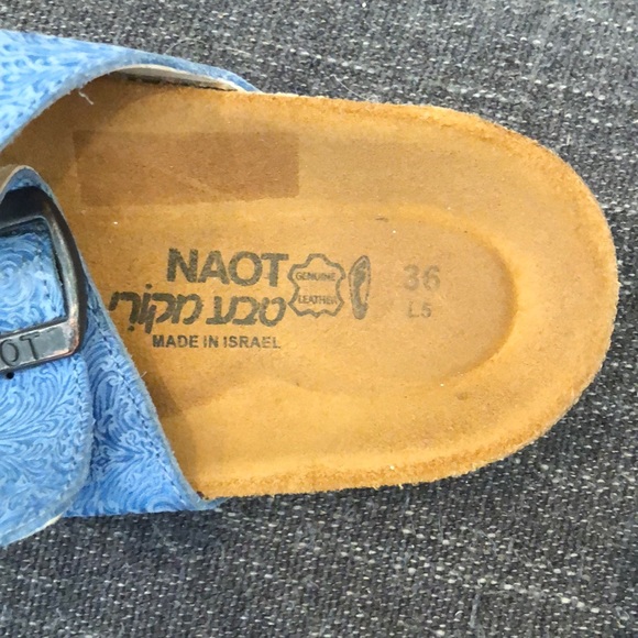 Blue 2 Strap Buckle Naot, barely worn - Picture 5 of 5